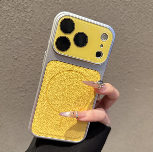 Instant premium upgrade Lychee-textured magnetic phone case