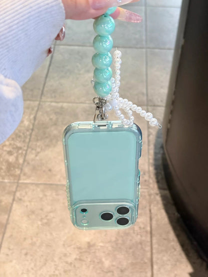 Cute Girly & Korean Style Case +     Bead Strap