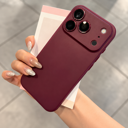Burgundy Matte iPhone Case