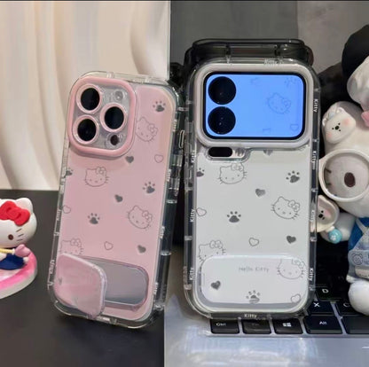 Hello kitty-paw stand phone case