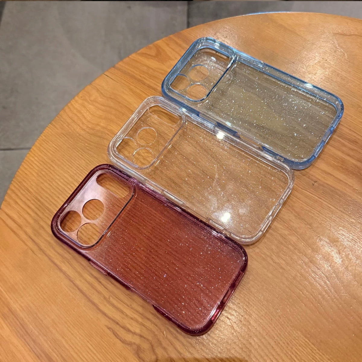 Glitter Clear iPhone Case