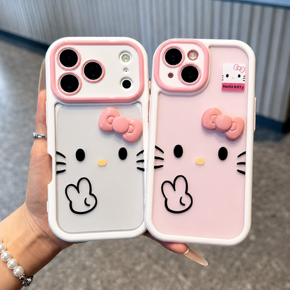 Cute Blushing Kitty Cartoon Phone Case