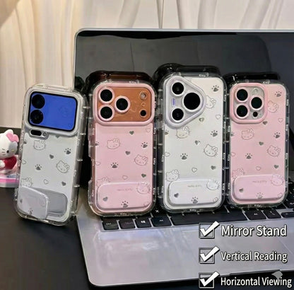 Hello kitty-paw stand phone case
