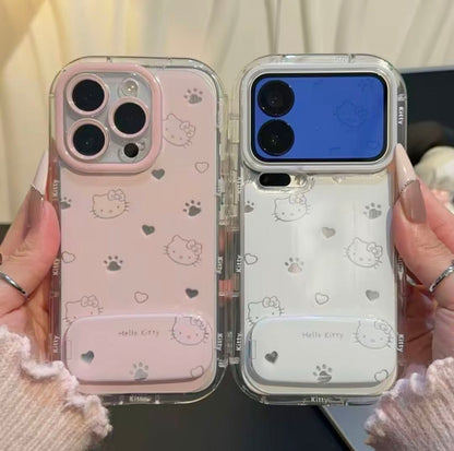 Hello kitty-paw stand phone case
