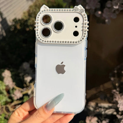 Kitty Rhinestone iPhone Case – Full Protection