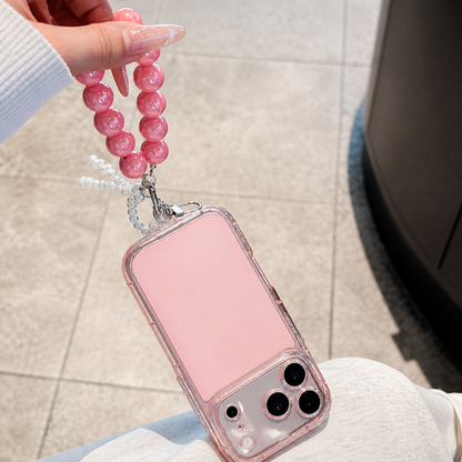 Cute Girly & Korean Style Case +     Bead Strap
