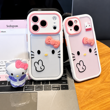 Cute Blushing Kitty Cartoon Phone Case