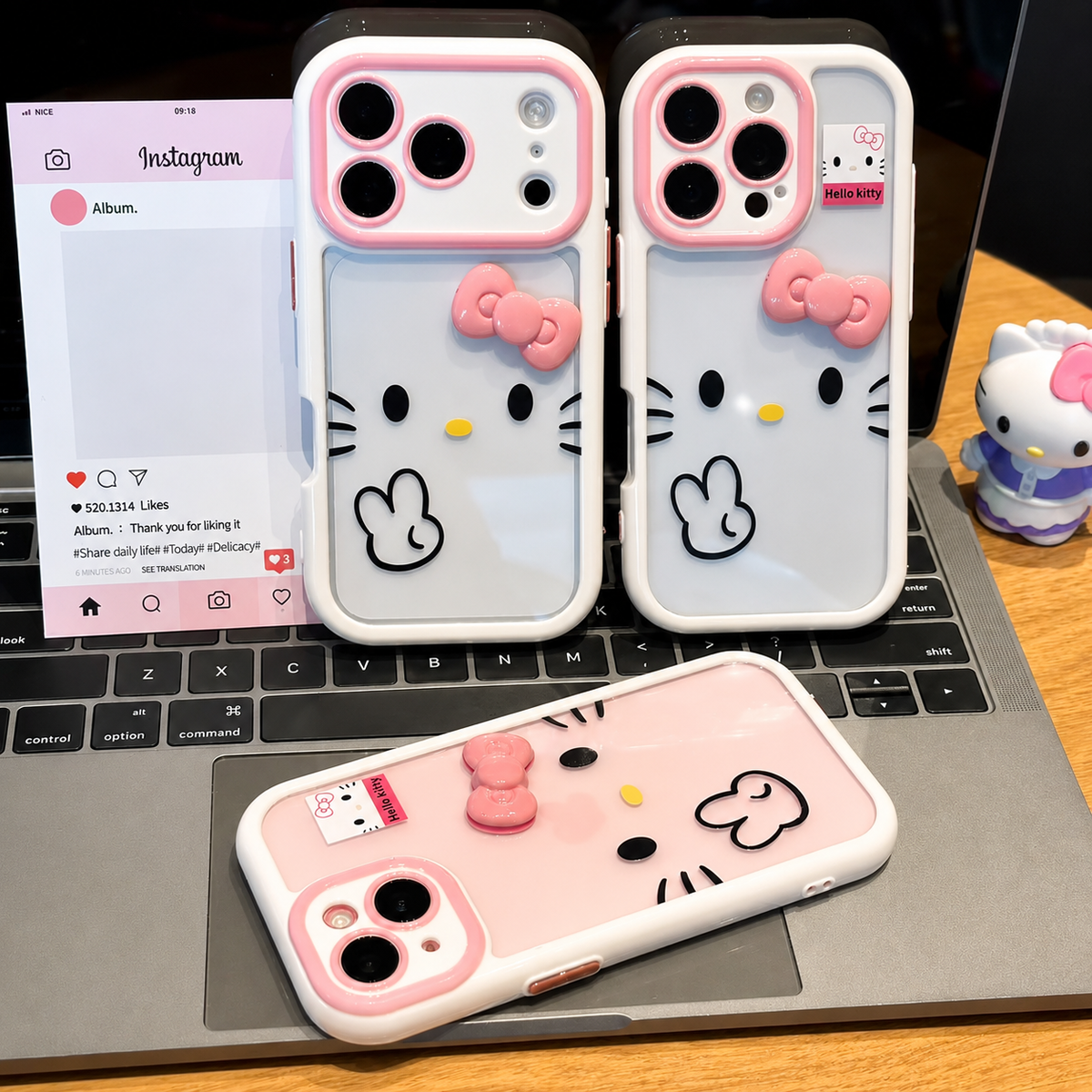 Cute Blushing Kitty Cartoon Phone Case