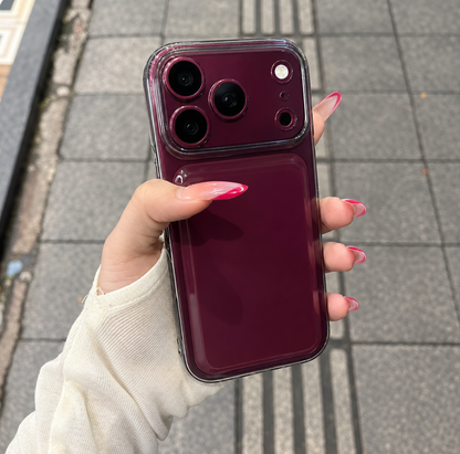 Burgundy Clear iphone Case