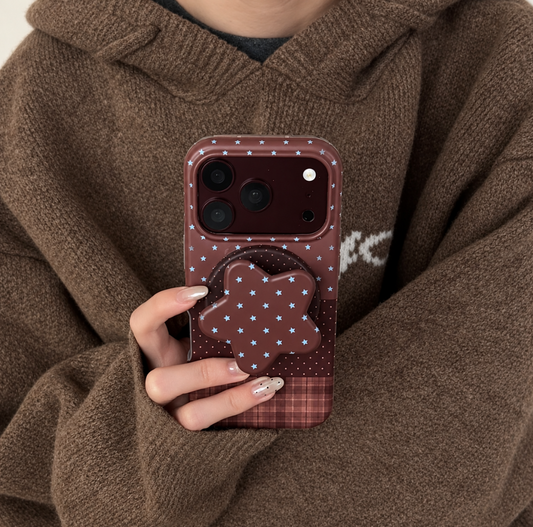 Brown Star iphone Case