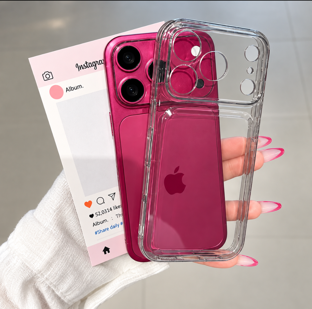 Burgundy Clear iphone Case