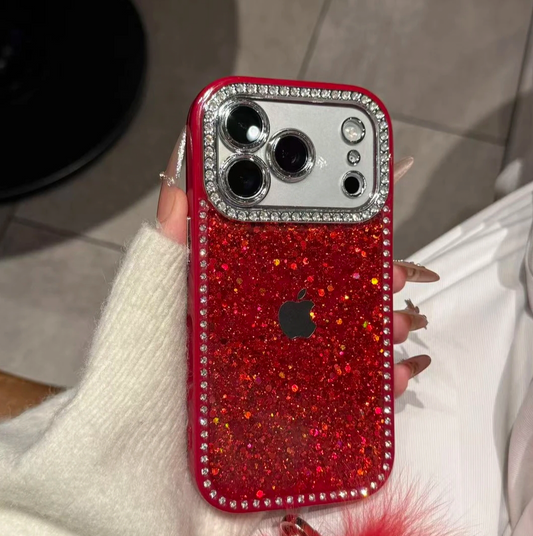New premium glitter and rhinestone iPhone case, compatible with iPhone 17, high-look for Apple