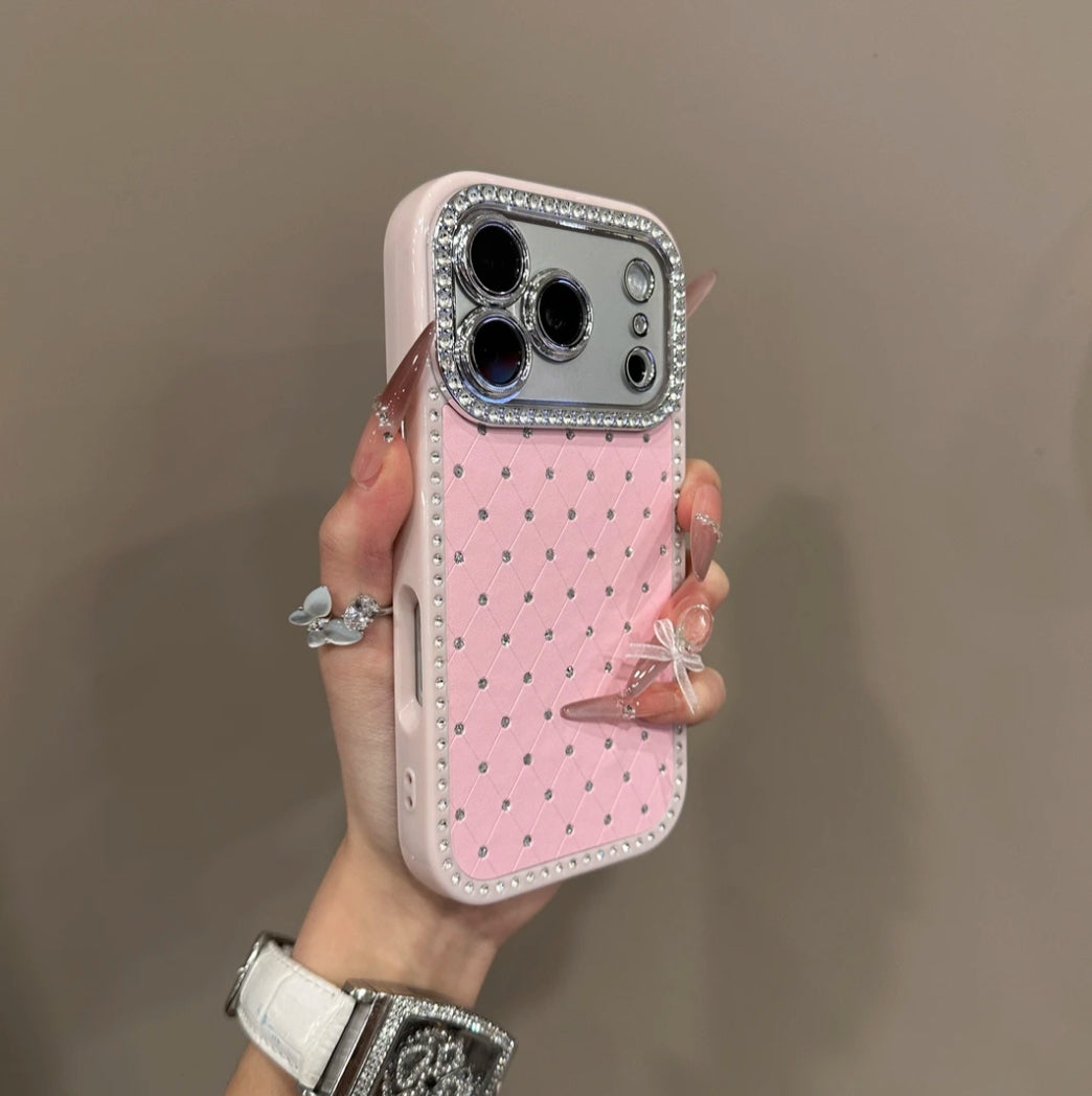 Diamond-studded thickened shockproof case