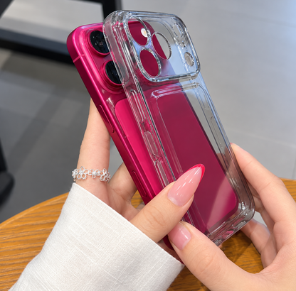 Burgundy Clear iphone Case
