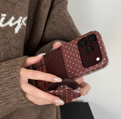 Brown Star iphone Case