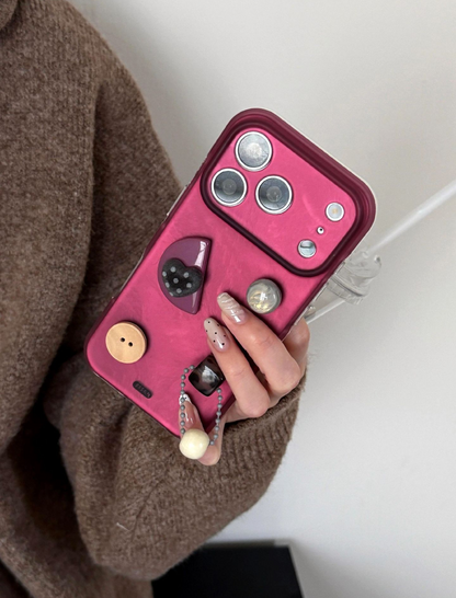 Burgundy Charm iPhone Case