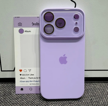 INS Style Plain-Thin Full-Coverage Silicone Phone Case with Integrated Camera Button