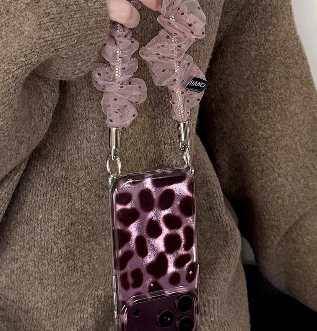 Cherry Red Leopard iphone Case