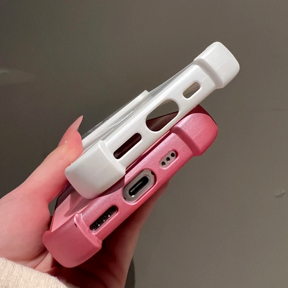 Minimalist and premium aurora-style case for iPhone 17 Pro Max, also compatible with iPhone 16, 15, and 14 — stylish, creative, and perfect for women.