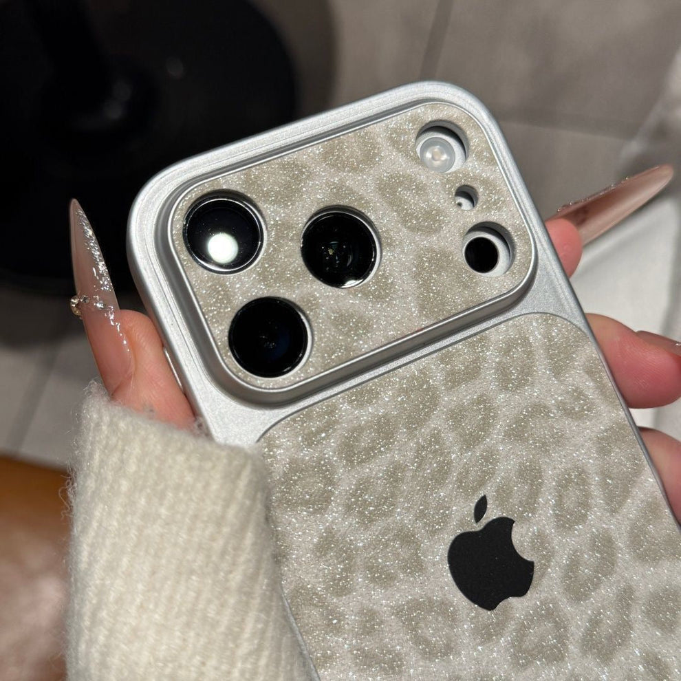 Premium Glitter Leopard iPhone Case