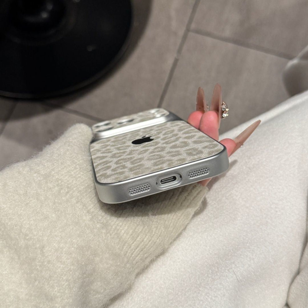 Premium Glitter Leopard iPhone Case