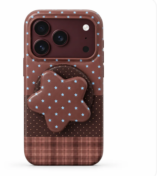 Brown Star iphone Case